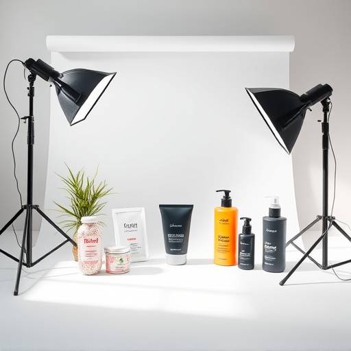 Larger view of product advertisement photography in Daylight Studio