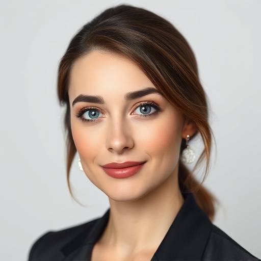 Larger view of professional headshot taken in Portrait Studio