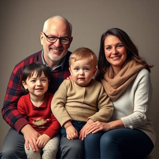 Photo taken in Portrait Studio for family portrait